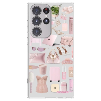 Picasee silikonowe przeźroczyste etui na Samsung Galaxy S23 Ultra 5G - Glam Babe