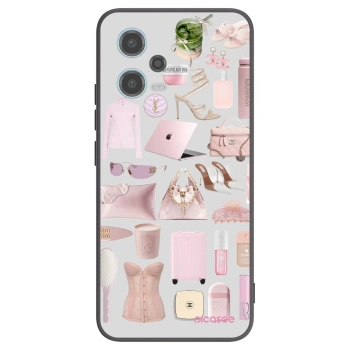 Picasee silikonowe czarne etui na Xiaomi Redmi Note 12 5G - Glam Babe