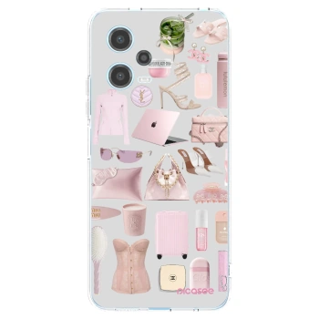 Picasee silikonowe przeźroczyste etui na Xiaomi Redmi Note 12 5G - Glam Babe