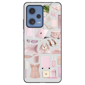 Picasee silikonowe czarne etui na Xiaomi Redmi Note 12 Pro 5G - Glam Babe