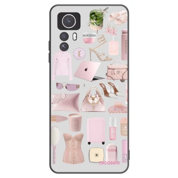 Picasee silikonowe czarne etui na Xiaomi Redmi Note 12S - Glam Babe