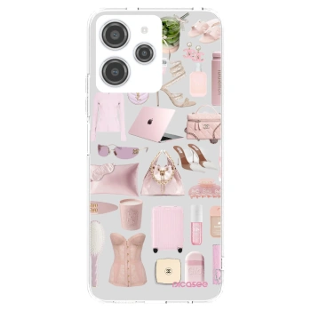 Picasee silikonowe przeźroczyste etui na Xiaomi Redmi 12 4G - Glam Babe