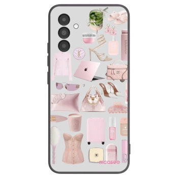 Picasee silikonowe czarne etui na Samsung Galaxy A04s A047F - Glam Babe