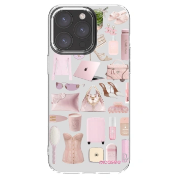 Picasee silikonowe przeźroczyste etui na Apple iPhone 15 Pro Max - Glam Babe