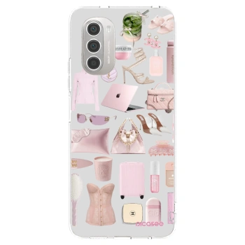 Picasee silikonowe przeźroczyste etui na Motorola Moto G51 - Glam Babe