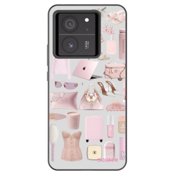 Picasee silikonowe czarne etui na Xiaomi 13T - Glam Babe