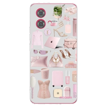 Picasee silikonowe przeźroczyste etui na Motorola Moto G84 5G - Glam Babe