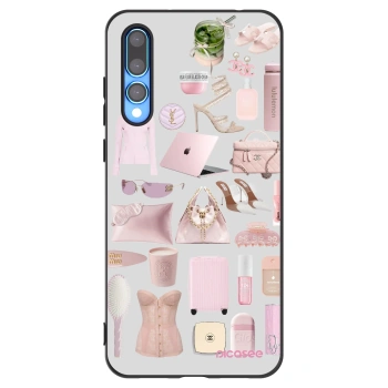 Picasee silikonowe czarne etui na Huawei P20 Pro - Glam Babe
