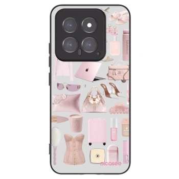 Picasee silikonowe czarne etui na Xiaomi 14 - Glam Babe