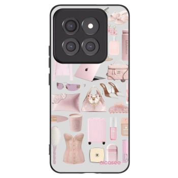 Picasee silikonowe czarne etui na Xiaomi 14 Pro - Glam Babe