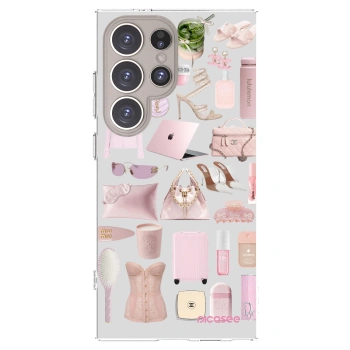 Picasee silikonowe przeźroczyste etui na Samsung Galaxy S24 Ultra S928B 5G - Glam Babe