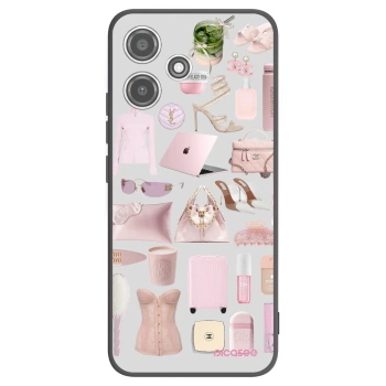 Picasee silikonowe czarne etui na Xiaomi Redmi 12 5G - Glam Babe
