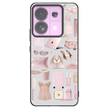 Picasee silikonowe czarne etui na Xiaomi Redmi Note 13 Pro 5G - Glam Babe