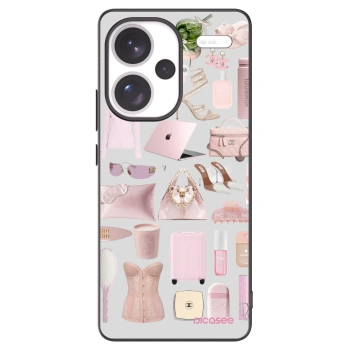 Picasee silikonowe czarne etui na Xiaomi Redmi Note 13 Pro+ 5G - Glam Babe