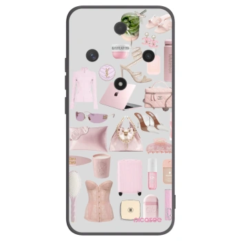 Picasee silikonowe czarne etui na Honor Magic6 Lite 5G - Glam Babe