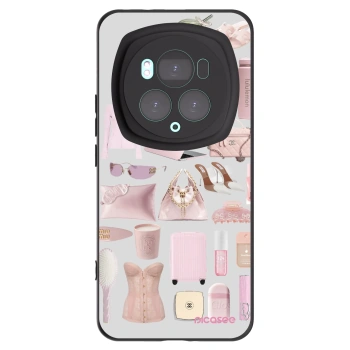 Picasee silikonowe czarne etui na Honor Magic6 Pro - Glam Babe