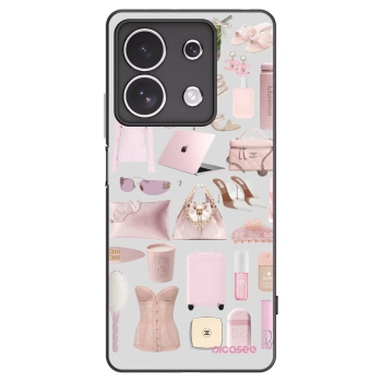 Picasee silikonowe czarne etui na Xiaomi Redmi Note 13 4G - Glam Babe