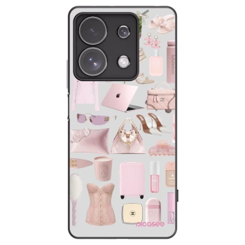 Picasee silikonowe czarne etui na Xiaomi Redmi Note 13 Pro 4G - Glam Babe