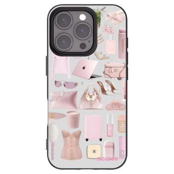 Picasee silikonowe czarne etui na Apple iPhone 16 Pro - Glam Babe