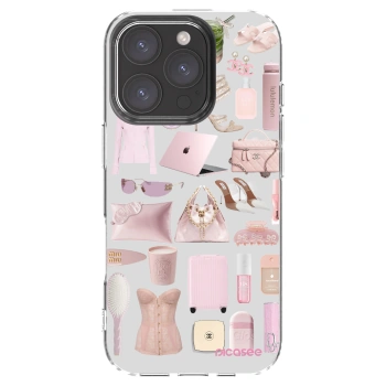 Picasee silikonowe przeźroczyste etui na Apple iPhone 16 Pro - Glam Babe