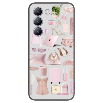Picasee silikonowe czarne etui na Vivo V40 SE 5G - Glam Babe