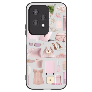 Picasee silikonowe czarne etui na Honor 200 Lite - Glam Babe