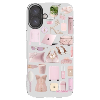 Picasee silikonowe przeźroczyste etui na Apple iPhone 16 Plus - Glam Babe