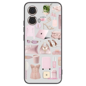 Picasee silikonowe czarne etui na Motorola Moto G85 - Glam Babe