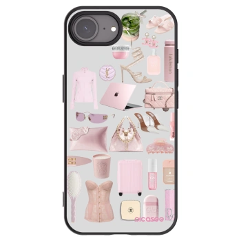 Picasee silikonowe czarne etui na Apple iPhone 16e - Glam Babe