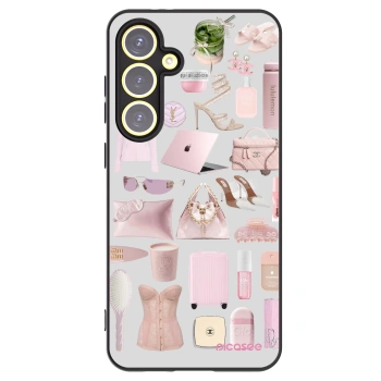 Picasee silikonowe czarne etui na Samsung Galaxy S24 FE S721B - Glam Babe