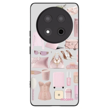 Picasee silikonowe czarne etui na Honor Magic7 Lite 5G - Glam Babe