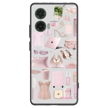 Picasee silikonowe czarne etui na Motorola Moto G35 5G - Glam Babe