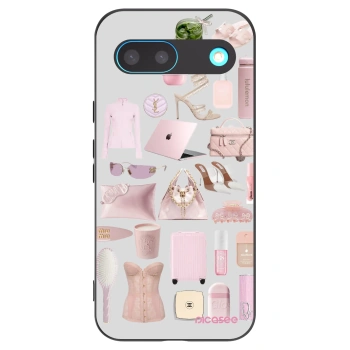 Picasee silikonowe czarne etui na Google Pixel 8 - Glam Babe