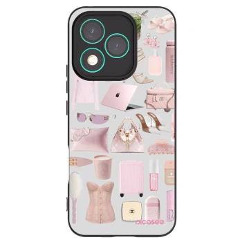 Picasee silikonowe czarne etui na Honor 400 Lite 5G - Glam Babe
