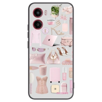 Picasee silikonowe czarne etui na Motorola Moto G05 - Glam Babe