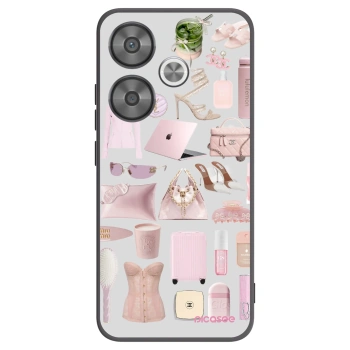 Picasee silikonowe czarne etui na Xiaomi Poco F6 - Glam Babe