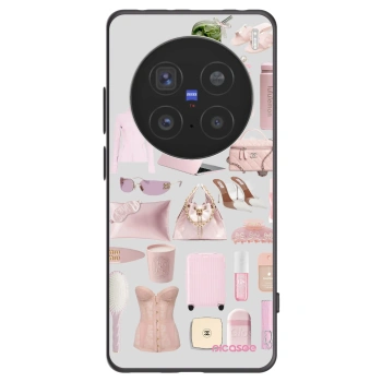 Picasee silikonowe czarne etui na Vivo X200 Pro - Glam Babe