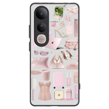 Picasee silikonowe czarne etui na Vivo V50 Lite 5G - Glam Babe