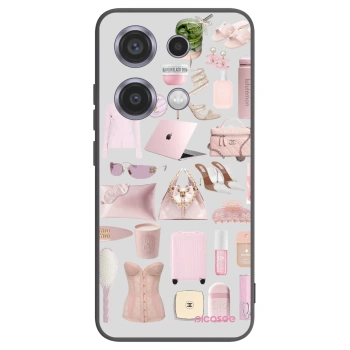 Picasee silikonowe czarne etui na Xiaomi Redmi Note 14S - Glam Babe