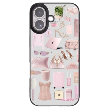 Picasee silikonowe czarne etui na Apple iPhone 17 - Glam Babe