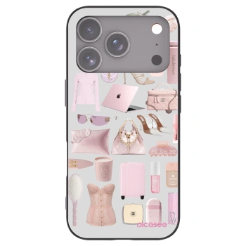 Picasee silikonowe czarne etui na Apple iPhone 17 Pro - Glam Babe