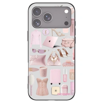 Picasee silikonowe czarne etui na Apple iPhone 17 Pro Max - Glam Babe
