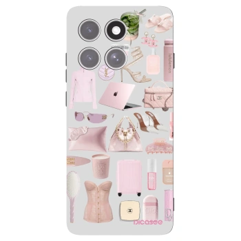 Picasee silikonowe czarne etui na Motorola Edge 60 Pro - Glam Babe