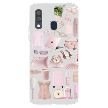 Picasee silikonowe przeźroczyste etui na Samsung Galaxy A40 A405F - Glam Babe
