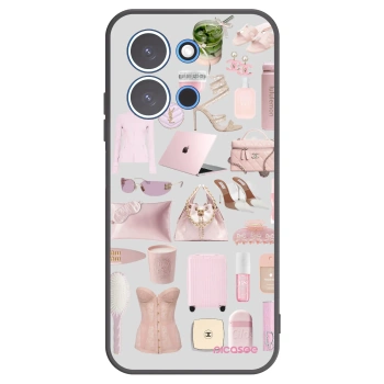 Picasee silikonowe czarne etui na Xiaomi Redmi 15C 4G - Glam Babe