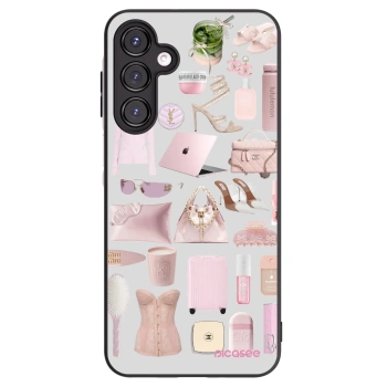 Picasee silikonowe czarne etui na Samsung Galaxy A16 4G - Glam Babe