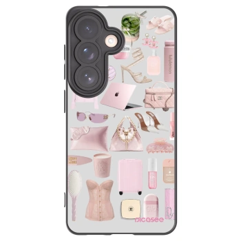Picasee silikonowe czarne etui na Samsung Galaxy S26 - Glam Babe