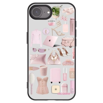 Picasee silikonowe czarne etui na Apple iPhone 17e - Glam Babe