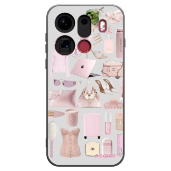 Picasee silikonowe czarne etui na OPPO Find X9 Pro - Glam Babe