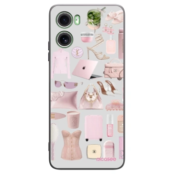 Picasee silikonowe czarne etui na Motorola Moto G06 - Glam Babe